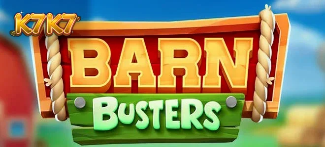 Cena animada do jogo Barn Busters com ovelhas e um lobo em um celeiro